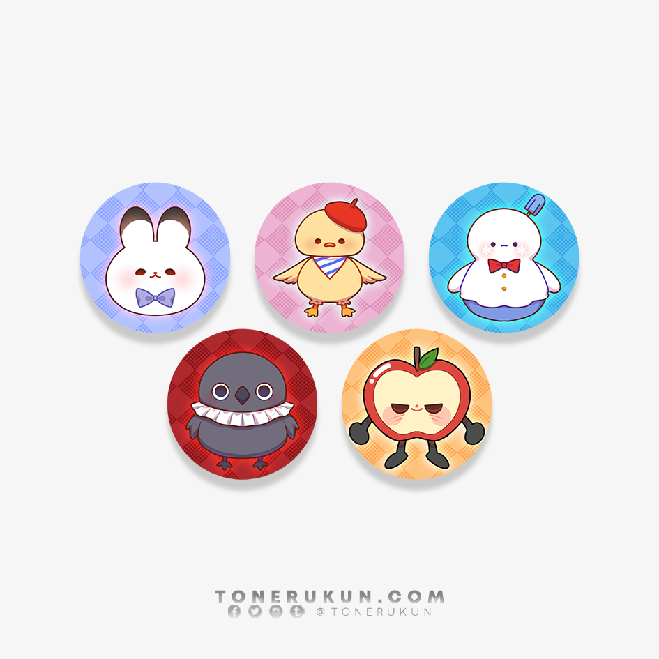 Love & Deepspace: Plushies ♦ Button Pins