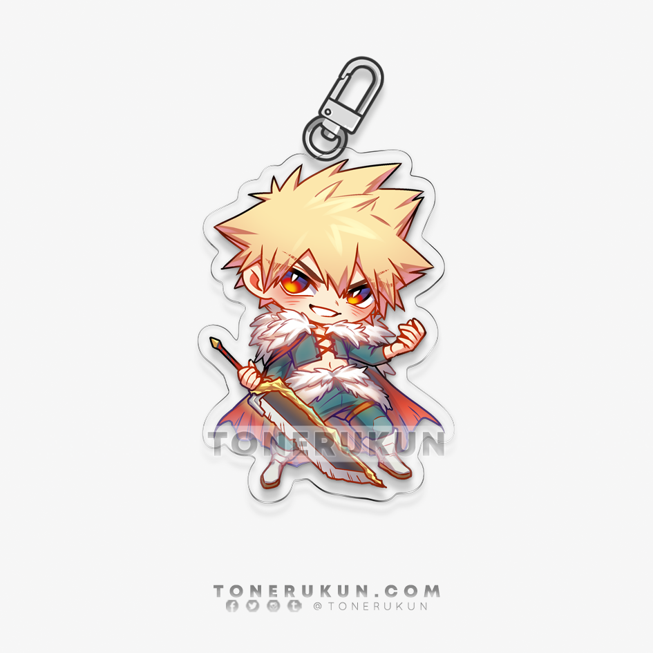 My Little Hero: Bakugou/Deku ♦ Acrylic Charm / Vinyl Sticker