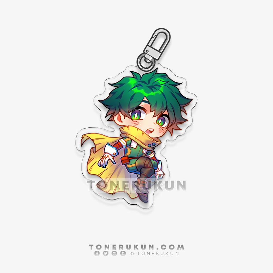 My Little Hero: Deku ♦ Acrylic Charm / Vinyl Sticker
